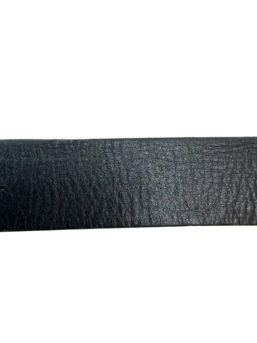 Calvin Klein Genuine Leather Belt Silver Buckle  Womens 30/90
